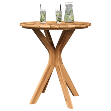 vidaXL Τραπέζι Bistro Κήπου 70x75cm Μασίφ Ξύλο Teak 1 τεμ.