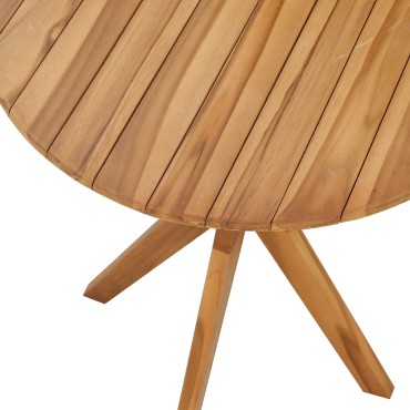 vidaXL Τραπέζι Bistro Κήπου 70x75cm Μασίφ Ξύλο Teak 1 τεμ.