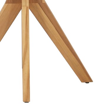 vidaXL Τραπέζι Bistro Κήπου 70x75cm Μασίφ Ξύλο Teak 1 τεμ.