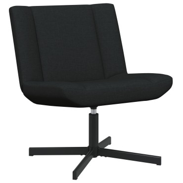 vidaXL Περιστρεφόμενη καρέκλα Μαύρο 63x75x76cm ύφασμα