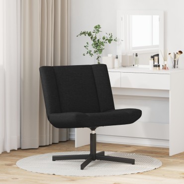 vidaXL Περιστρεφόμενη καρέκλα Μαύρο 63x75x76cm ύφασμα