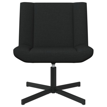 vidaXL Περιστρεφόμενη καρέκλα Μαύρο 63x75x76cm ύφασμα