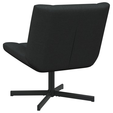 vidaXL Περιστρεφόμενη καρέκλα Μαύρο 63x75x76cm ύφασμα