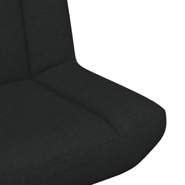 vidaXL Περιστρεφόμενη καρέκλα Μαύρο 63x75x76cm ύφασμα