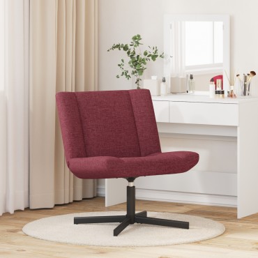 vidaXL Περιστρεφόμενη καρέκλα Κόκκινο 63x75x76cm ύφασμα