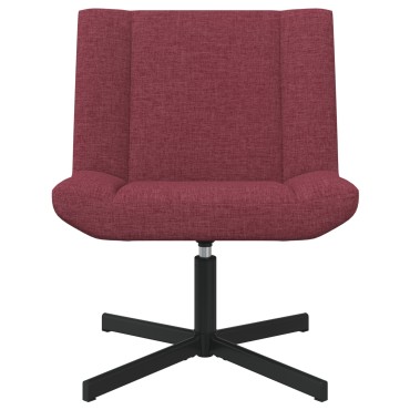 vidaXL Περιστρεφόμενη καρέκλα Κόκκινο 63x75x76cm ύφασμα