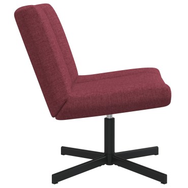 vidaXL Περιστρεφόμενη καρέκλα Κόκκινο 63x75x76cm ύφασμα