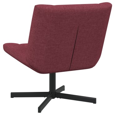 vidaXL Περιστρεφόμενη καρέκλα Κόκκινο 63x75x76cm ύφασμα