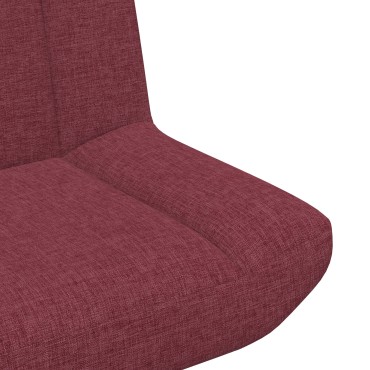 vidaXL Περιστρεφόμενη καρέκλα Κόκκινο 63x75x76cm ύφασμα