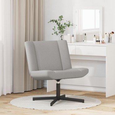 vidaXL Περιστρεφόμενη καρέκλα Σκίουρος Γκρί 63x75x76cm ύφασμα