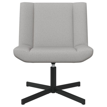 vidaXL Περιστρεφόμενη καρέκλα Σκίουρος Γκρί 63x75x76cm ύφασμα