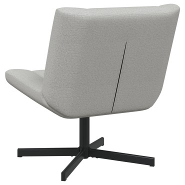 vidaXL Περιστρεφόμενη καρέκλα Σκίουρος Γκρί 63x75x76cm ύφασμα