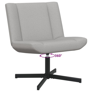 vidaXL Περιστρεφόμενη καρέκλα Σκίουρος Γκρί 63x75x76cm ύφασμα