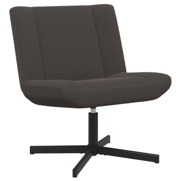vidaXL Περιστρεφόμενη καρέκλα Σκούρο Γκρι 63x75x76 εκ