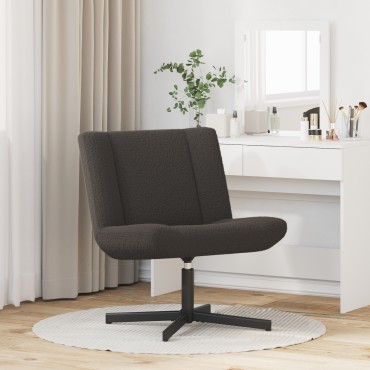 vidaXL Περιστρεφόμενη καρέκλα Σκούρο Γκρι 63x75x76 εκ