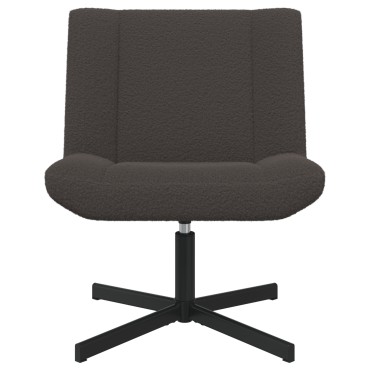 vidaXL Περιστρεφόμενη καρέκλα Σκούρο Γκρι 63x75x76 εκ