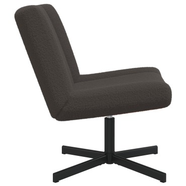 vidaXL Περιστρεφόμενη καρέκλα Σκούρο Γκρι 63x75x76 εκ