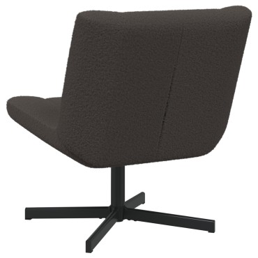 vidaXL Περιστρεφόμενη καρέκλα Σκούρο Γκρι 63x75x76 εκ