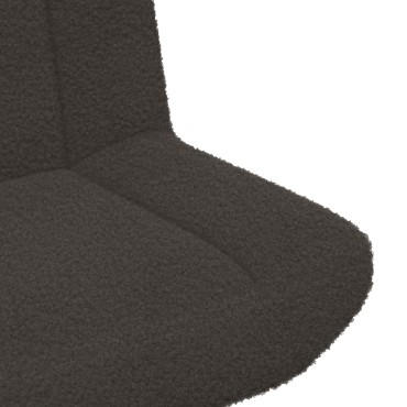 vidaXL Περιστρεφόμενη καρέκλα Σκούρο Γκρι 63x75x76 εκ