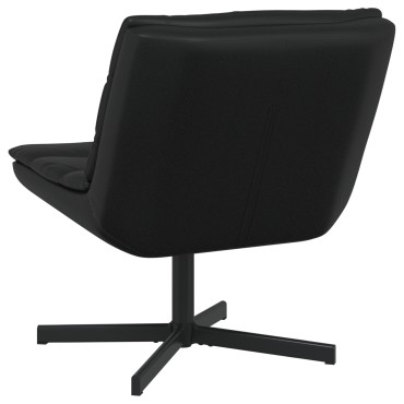 vidaXL Περιστρεφόμενη καρέκλα Μαύρο 63x75x76cm PU