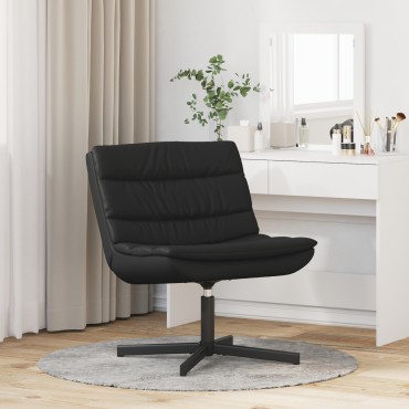 vidaXL Περιστρεφόμενη καρέκλα Μαύρο 63x75x76cm Λαμπερό PU