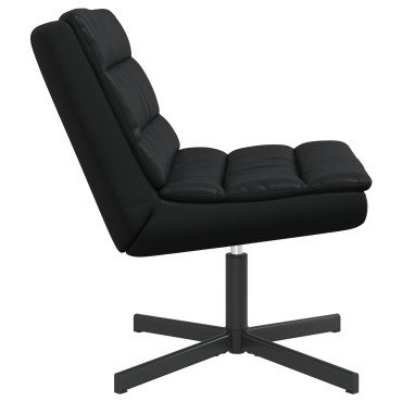 vidaXL Περιστρεφόμενη καρέκλα Μαύρο 63x75x76cm Λαμπερό PU