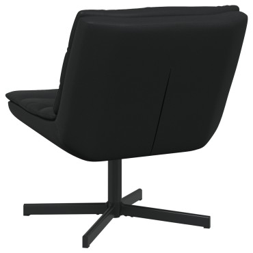 vidaXL Περιστρεφόμενη καρέκλα Μαύρο 63x75x76cm Λαμπερό PU