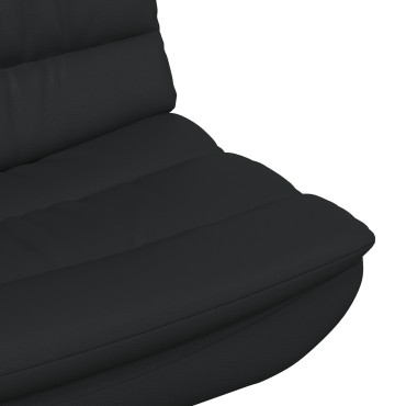 vidaXL Περιστρεφόμενη καρέκλα Μαύρο 63x75x76cm Λαμπερό PU