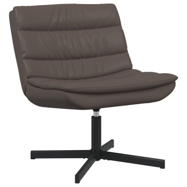 vidaXL Περιστρεφόμενη καρέκλα Καφέ 63x75x76cm Λαμπερό PU