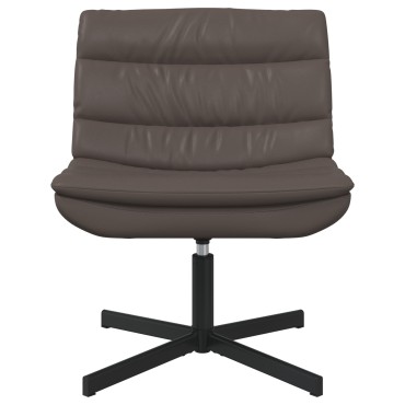 vidaXL Περιστρεφόμενη καρέκλα Καφέ 63x75x76cm Λαμπερό PU