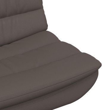 vidaXL Περιστρεφόμενη καρέκλα Καφέ 63x75x76cm Λαμπερό PU