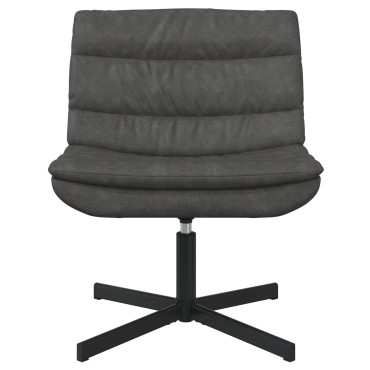 vidaXL Περιστρεφόμενη καρέκλα Μαύρο 63x75x76cm Αντίκα PU