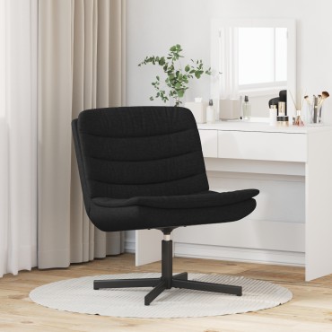 vidaXL Περιστρεφόμενη καρέκλα Μαύρο 63x75x76cm ύφασμα