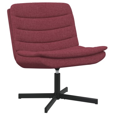 vidaXL Περιστρεφόμενη καρέκλα Κόκκινο 63x75x76cm ύφασμα