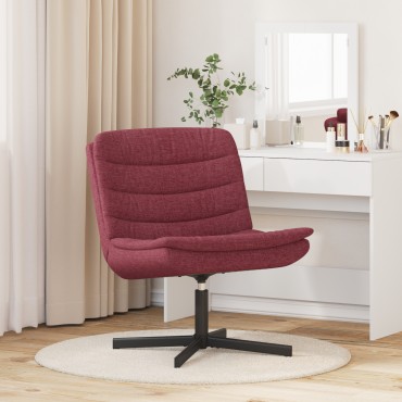 vidaXL Περιστρεφόμενη καρέκλα Κόκκινο 63x75x76cm ύφασμα