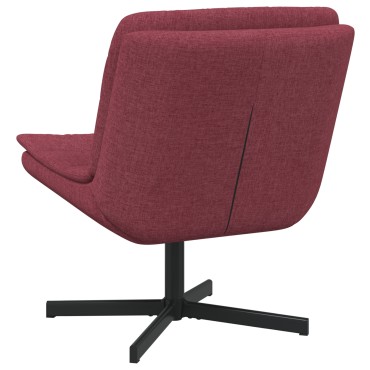 vidaXL Περιστρεφόμενη καρέκλα Κόκκινο 63x75x76cm ύφασμα
