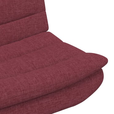 vidaXL Περιστρεφόμενη καρέκλα Κόκκινο 63x75x76cm ύφασμα
