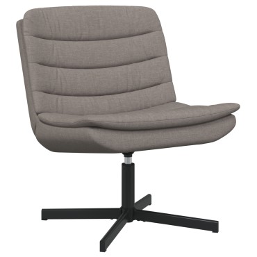 vidaXL Περιστρεφόμενη καρέκλα Taupe 63x75x76cm ύφασμα