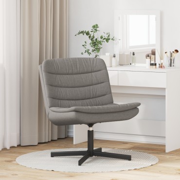 vidaXL Περιστρεφόμενη καρέκλα Taupe 63x75x76cm ύφασμα