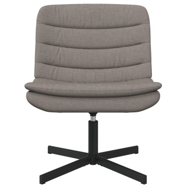 vidaXL Περιστρεφόμενη καρέκλα Taupe 63x75x76cm ύφασμα