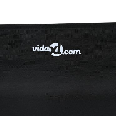 vidaXL Υπερυψωμένο Κρεβάτι Σκύλου Μαύρο ML Ύφασμα και Σίδερο