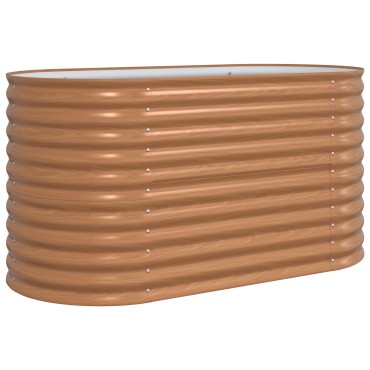 vidaXL Ανακτημένος Κήπος Καφέ με Όψη Ξύλου 160x80x81 cm Χάλυβας