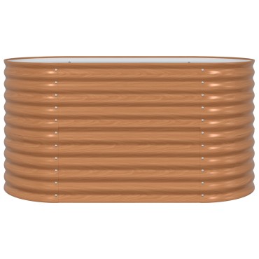 vidaXL Ανακτημένος Κήπος Καφέ με Όψη Ξύλου 160x80x81 cm Χάλυβας