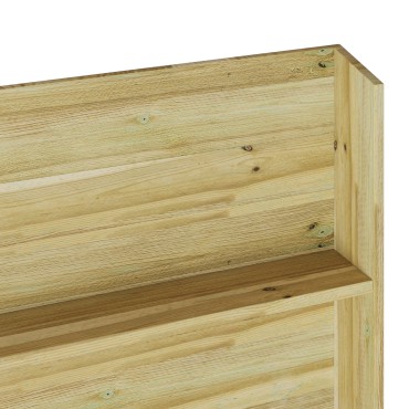 vidaXL Βάση Φυτών 5-Επιπέδων 90x15x180 εκ. Φυσικό Ξύλο