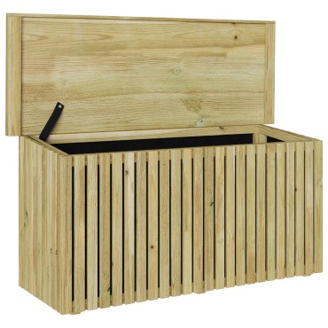 vidaXL Κουτί αποθήκευσης κήπου Φυσικό 119x44x58,5cm