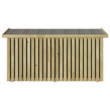 vidaXL Κουτί αποθήκευσης κήπου Φυσικό 119x44x58,5cm