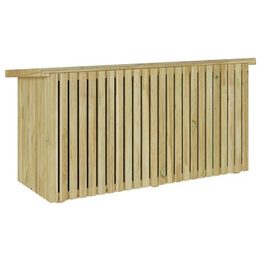 vidaXL Κουτί αποθήκευσης κήπου Φυσικό 119x44x58,5cm