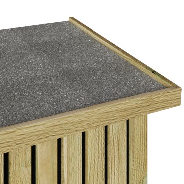 vidaXL Κουτί αποθήκευσης κήπου Φυσικό 119x44x58,5cm