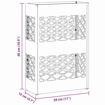 vidaXL Βάση ομπρέλας βροχής Ανθρακί 28 x 12 x 41 εκ Ατσάλι