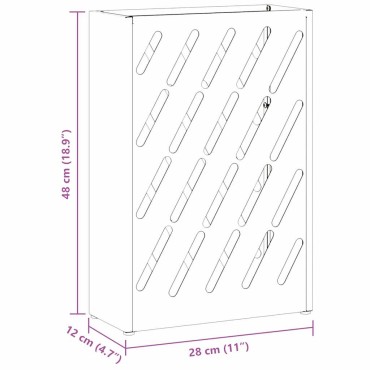 vidaXL Βάση ομπρέλας βροχής Ανθρακί 28 x 12 x 41 εκ Ατσάλι